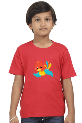 TROPICAL BIRDS – Boy’s Round Neck Half Sleeve T-Shirts