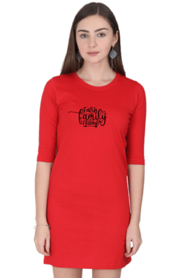 Faith Family Friends – Women’s Long Top T-shirt Half Sleeve