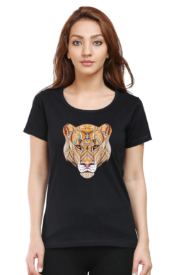 Lioness – Women’s Round Neck Half Sleeve T-Shirts