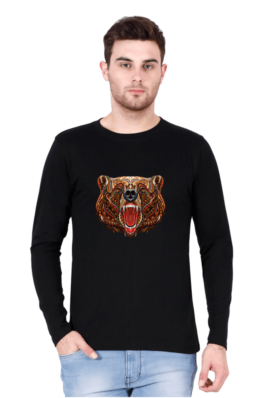 Bear Head Art – MEN’S FULL SLEEVE T SHIRT