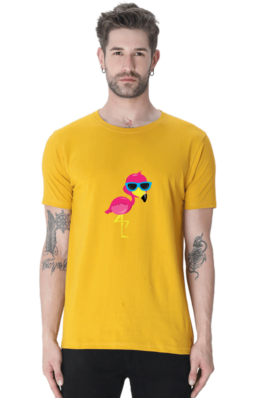 TROPICAL BIRDS – Men’s Round Neck Half Sleeve T-Shirts