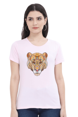 Lioness – Women’s Round Neck Half Sleeve T-Shirts