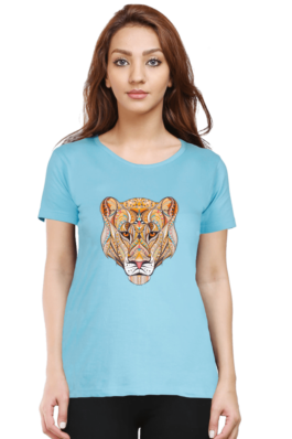 Lioness – Women’s Round Neck Half Sleeve T-Shirts