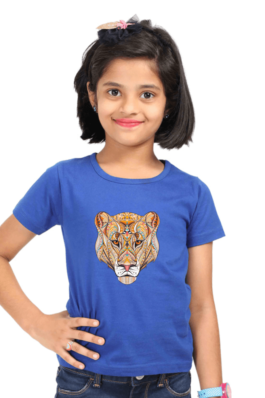 Lioness – Girls Round Neck Half Sleeve T-Shirts